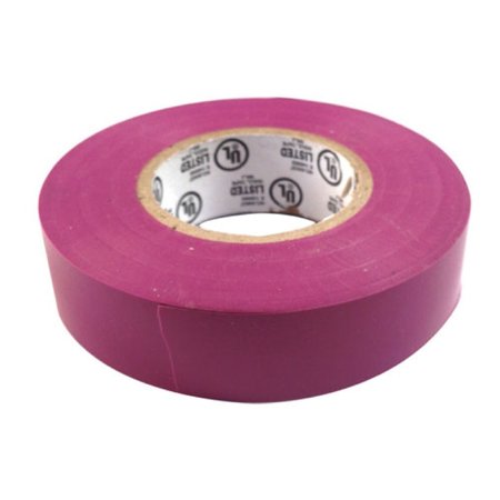 Tape It Purple PVC Electrical Tape - 3/4" Wide x 66' Long - 10 pc Pack ETAPE0.75-1-PURPLE
